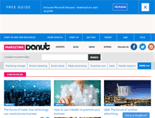 Tablet Screenshot of marketingdonut.co.uk